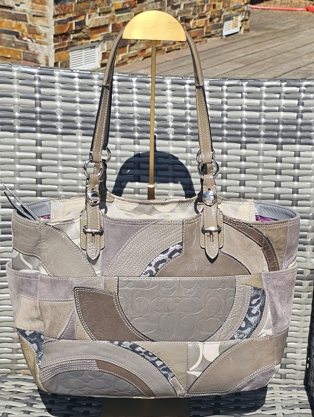 📣 HOST PICK 📣 Coach Ocelot Patchwork East-West Tote - 🔥 RARE 🔥 - CIRCA 2010